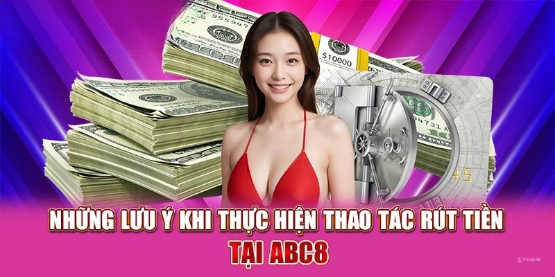 Lưu ý cần thiết khi thực hiện quy trình rút tiền tại ABC8 